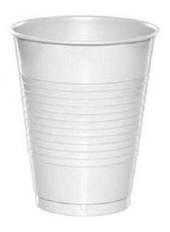 Buy Plastic Cups Medium 6 Pieces White in Egypt