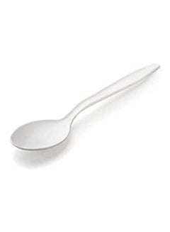 Buy Plastic Spoon Disposable 100 Nos White in UAE