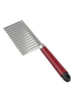 اشتري Potato Wavy Lines Slicer Plastic Handle Silver في مصر