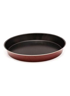 اشتري Non Stick Round Plate Small Red 28x5.5cm في مصر