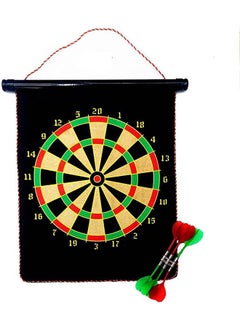 Buy Large Magnetic Dart Board - Safe Dart Toy Kit For Kids, 2 Sided Magnetic Roll-Up Dartboard With 6 Magnetic Darts 40x7.5cm in Saudi Arabia