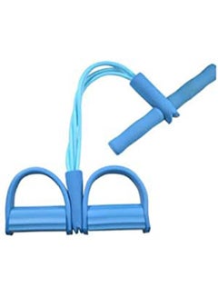 اشتري 4-Tube Foot Pedal Pull Rope Resistance Exercise Sit-Up Yoga Fitness Equipment في مصر