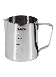 Buy Coffee Milk Frothing Pitcher Cup With Scale Coffee Cup Silver 350ml in Egypt