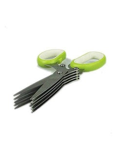 اشتري Cooking Gadgets 5 Blades Stainless Steel Multifunction Kitchen Scissors Residue Cleaning Brush Multicolour في مصر