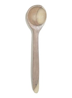 اشتري Hand Crafted Heavy Duty Thick Spoon With Thick Handle Beige 30سم في مصر