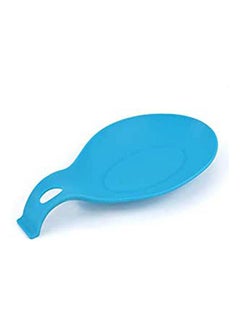 اشتري Heat Resistant Spoon Rest Kitchen Storage Tray Household Restaurant Dinnerware Mat Cooking Blue في مصر