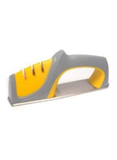 Buy Kitchen Knife Sharpener Stainless Steel Professional Sharpening Tools 3 Stages Sharp - Yellow Multicolour in Egypt