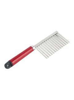 Buy Vegetable Carrot Blade Potato Crinkle Wavy Cutter Slicer Red in Egypt