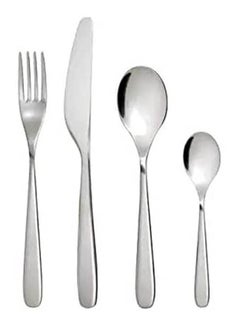 اشتري 24-Piece Cutlery Set  Stainless Steel Silver في مصر