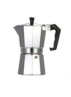 اشتري 6-Cup Aluminum Espresso Percolator Coffee Stovetop Maker Mocha Pot Silver في مصر