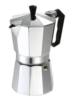 اشتري 6-Cup Aluminum Espresso Percolator Coffee Stovetop Maker Mocha Pot Silver في مصر