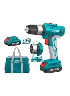 Buy Cordless Screwdriver 20 Volt And Extra Battery And 51 Pieces Item 4402 Blue/Multicolour in Egypt