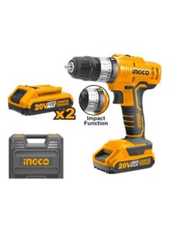 اشتري Lithium Drill 20 Volt With Battery 2 Amp Multicolour في مصر