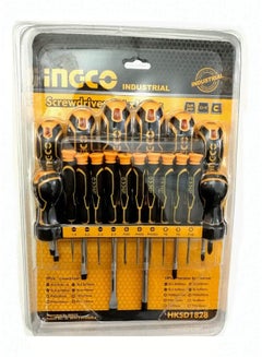 Buy Screwdriver Set 18 Pcs With Holder Orange in Egypt