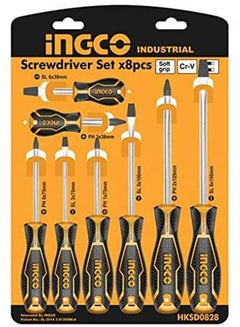 Buy Screwdriver Set X 8 Pcs Orange in Egypt