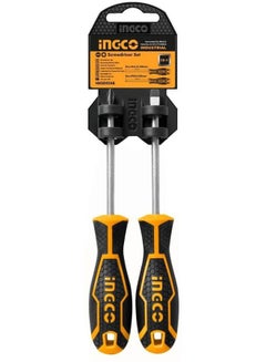 Buy Set Screwdriver Hksd0248, Brand Ingco Orange in Egypt