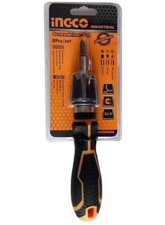 اشتري System Screwdriver Set 8 Pieces Model Akisd0808 Black في مصر