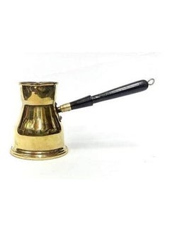 Buy Indian Copper Coffee Pot 80Ml Wood Hand Gold/Black in Egypt