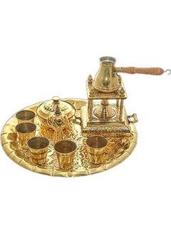 Buy Oriantal Set Brass Alcohol Burner Gold in Egypt