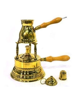 اشتري Brass Alcohol Burner With Coffee Pot Gold في مصر