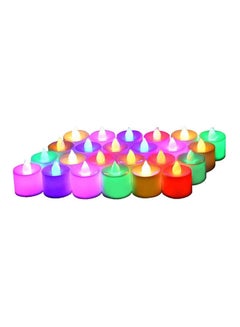 Buy Candle Light Tea Light Candles Flameless Multicolour in Egypt