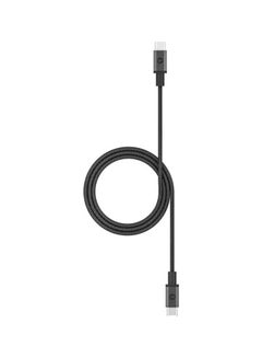 اشتري USB-C to USB-C (3.1) Durable Braided Cable with  Fast Charge and Sync Cable 1.5 Meter أسود في الامارات