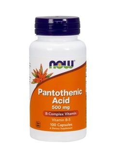 Buy Pantothenic Acid 500 mg 100 Capsules in UAE