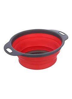 Buy Silicone Foldable Strainer And Red in Egypt