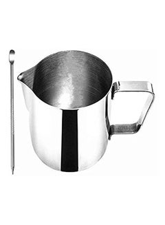 Buy Stainless Steel Creamer Milk Frothing Pitcher For Espresso Machines Milk Frothers Latte Art 350Ml Silver in Egypt