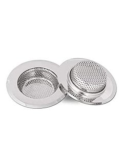Buy Stainless Steel Sink Garbage Strainer For Kitchen And Bathroom Sink 90Mm X 57Mm Silver in Egypt