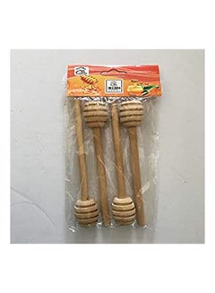 اشتري Wooden Honey Spoons 4 Pieces Beige في مصر