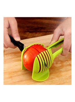 Buy Multifunctional Handheld Round Slicer Cutter Green in Egypt