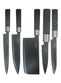 اشتري Granite Knife Set Of 5 Black في مصر