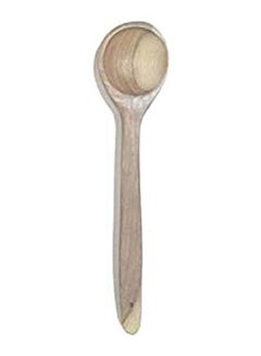 اشتري Hand Crafted Wooden Spoon With Thick Handle Brown 30سم في مصر