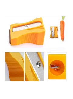 اشتري Carrot Cucumber Sharpener Peeler Kitchen Tool Vegetable Fruit Curl Slicer Orange في مصر