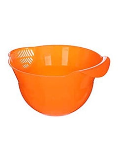 Buy Mini Rice Colander With Rear Handle Orange in Egypt