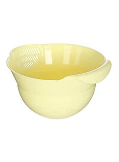 Buy Mini Rice Colander With Rear Handle Yellow in Egypt