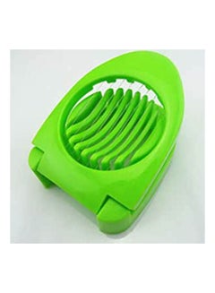 اشتري Plastic And Stainless Steel Boiled Egg Slicer Green في مصر