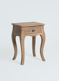 Buy Bedside Table Luxurious - Size Solid Wood Natural Nightstand Comdina - Bedroom Furniture Natural in UAE