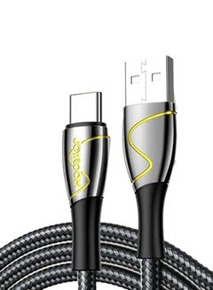 Buy Zinc Alloy Nylon Braided 5A Super Fast Charging Type-C Cable 1.2m Black in UAE