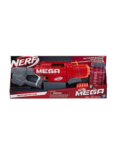 Buy Nerf Mega Motostryke Motorized 10-Dart Blaster -- Includes 10 Official Nerf Mega Darts And 10-Dart Clip -- For Kids, Teens, Adults in Saudi Arabia