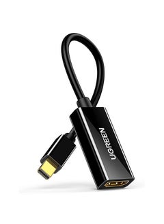 اشتري محول من منفذ ميني ديسبلاي بورت إلى HDMI. من منفذ ميني ديسبلاي بورت ذكر إلى HDMI أنثى/ ثاندربولت 2.0 إلى HDMI متوافق مع لابتوب أبل ماك بوك برو، وماك بوك آير، وسيرفيس برو 4/3، وجوجل كروم بوك أسود في الامارات