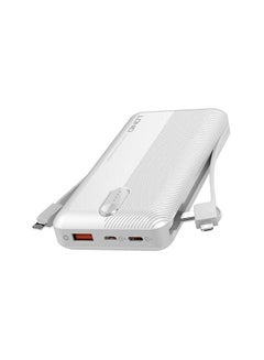Buy 20000.0 mAh Dual USB Port Power Bank White in UAE