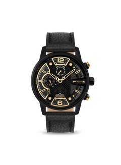 Buy Men's Chronograph Leather Wrist Watch PEWJF2203301 - 48mm -Black in UAE