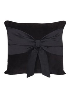 Buy Square Shaped Decorative Cushion Cover Black 40X40cm in UAE