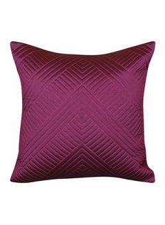 Buy Square Shaped Decorative Cushion Cover Purple 40X40cm in UAE