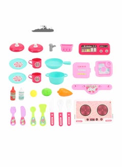 Buy 30-Piece Kitchen Playset Chef's Bag For All Purpose Professional Cookware Playset 23 x 14 x 26.5cm in Saudi Arabia