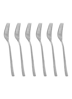 Buy 6 Piece Candy Forks Set Silver in Egypt