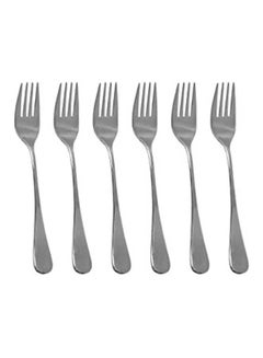 Buy 6 Piece Candy Forks Set Silver in Egypt