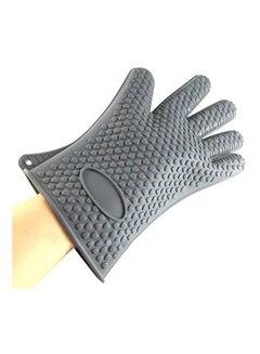 اشتري Heat Resistant Silicone Gloves Grey في مصر